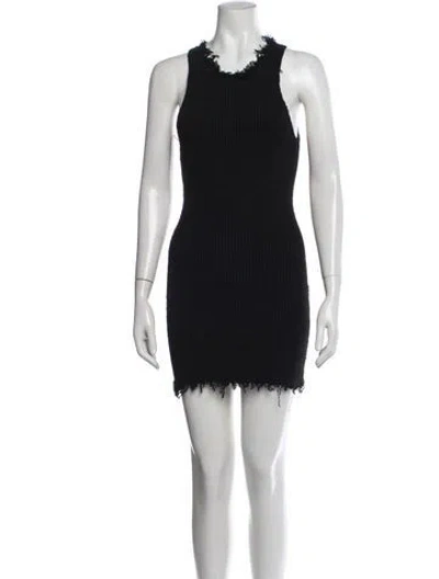Pre-owned Celine 2015 Mini Dress W/ Tags In Black