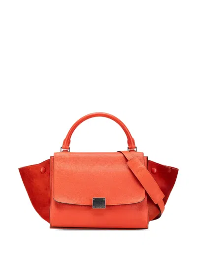 Pre-owned Celine 2015 Small Leather Trapeze Satchel