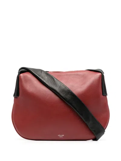 Pre-owned Celine 2015 Small Ribbon Shoulder Bag In Red