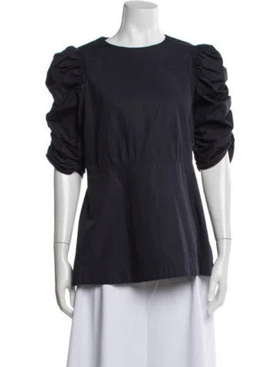 Pre-owned Celine 2016 Crew Neck Top In Blue