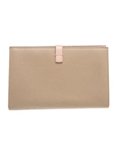 Pre-owned Celine 2016 Large Multifunction French Purse Continental Wallet In Neutrals
