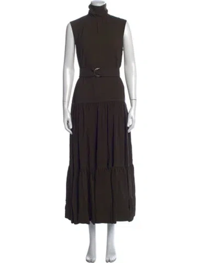 Pre-owned Celine 2016 Long Dress In Green