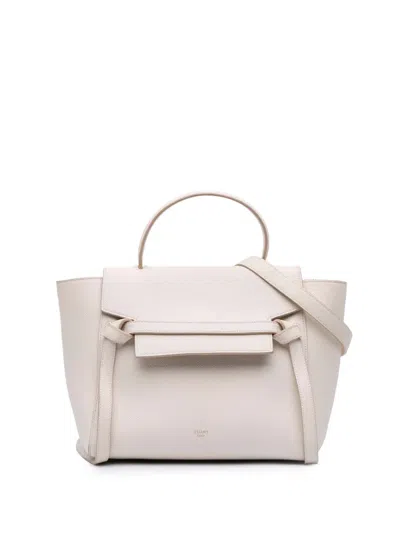 Pre-owned Celine 2016 Micro Grained Calfskin Belt Bag Satchel