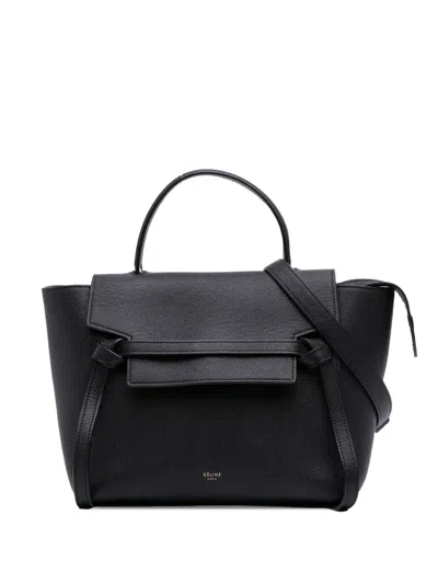 Pre-owned Celine 2016 Micro Grained Calfskin Belt Bag Satchel