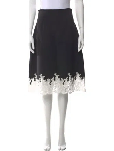 Pre-owned Celine 2016 Midi Length Skirt In Black