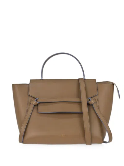 Pre-owned Celine 2016 Mini Belt Tote Bag In Neutrals