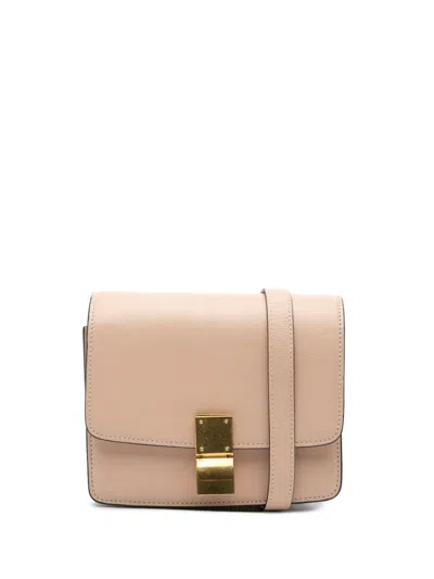 Pre-owned Celine 2016 Small Calfskin Classic Box Crossbody Bag In Pink