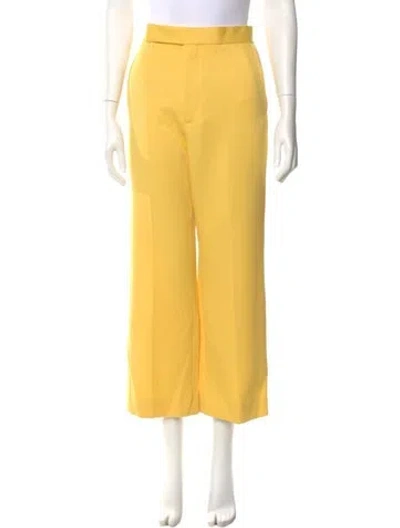 Pre-owned Celine 2016 Wide Leg Pants In Yellow