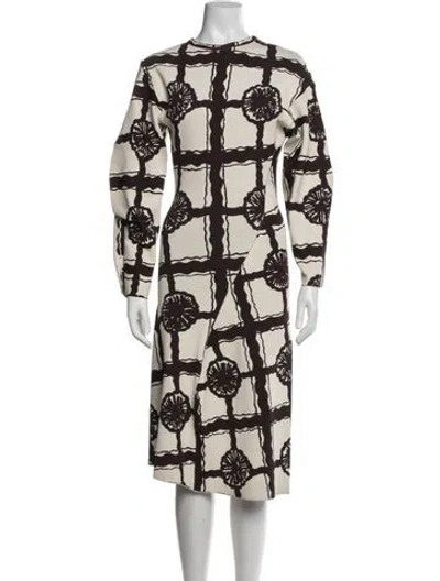 Pre-owned Celine 2017 Knee-length Dress In Neutrals