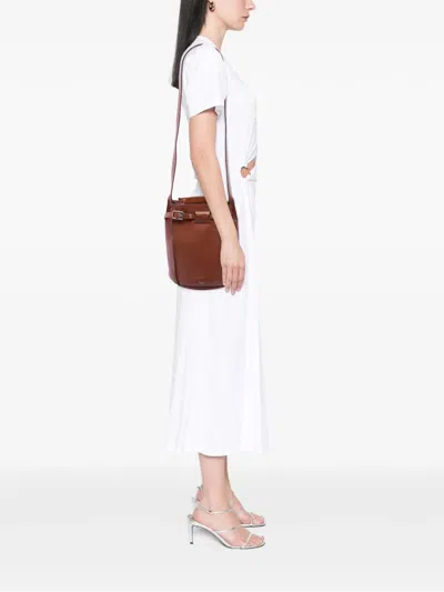 Pre-owned Celine 2017 Leather Big Bag Bucket Bag In Brown