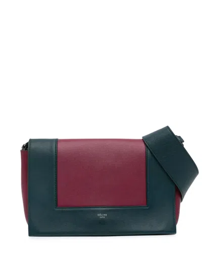 Pre-owned Celine 2017 Leather Frame Shoulder Bag In Blue