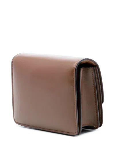 Pre-owned Celine 2017 Small Calfskin Classic Box Crossbody Bag In Brown