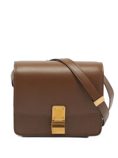 Pre-owned Celine 2017 Small Classic Box Crossbody Bag In Brown