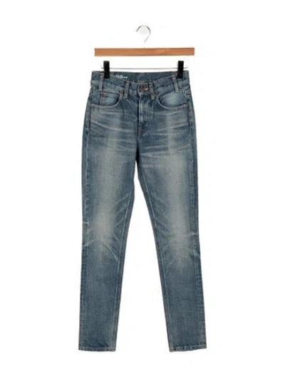 Pre-owned Celine 2017 Straight Leg Jeans W/ Tags In Blue