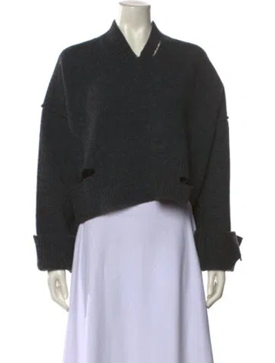 Pre-owned Celine 2017 Wool Sweater In Gray