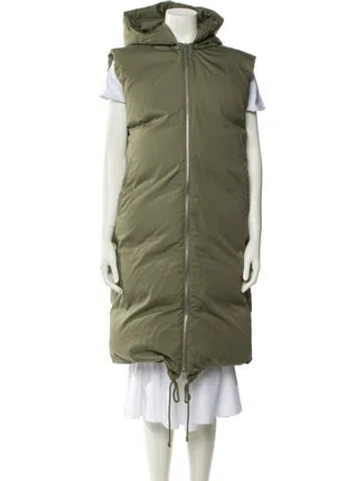 Pre-owned Celine 2018 Down Coat In Green