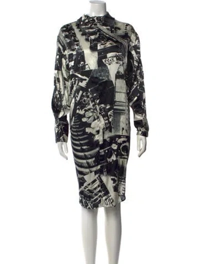 Pre-owned Celine 2018 Knee-length Dress In Black