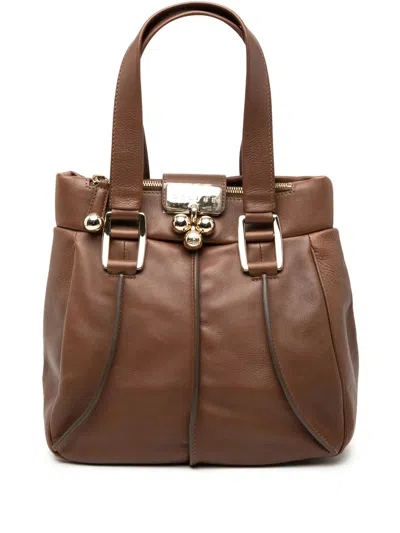 Pre-owned Celine 2018 Leather Handbag In Brown