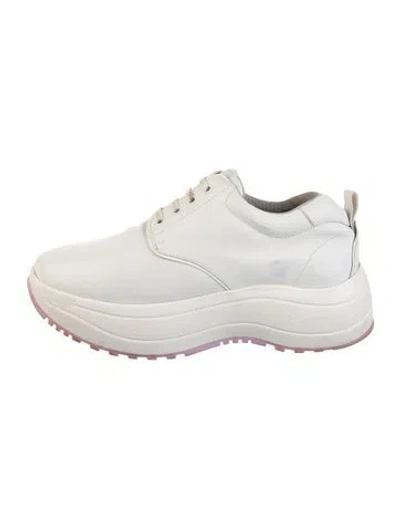Pre-owned Celine 2018 Leather Sneakers In White