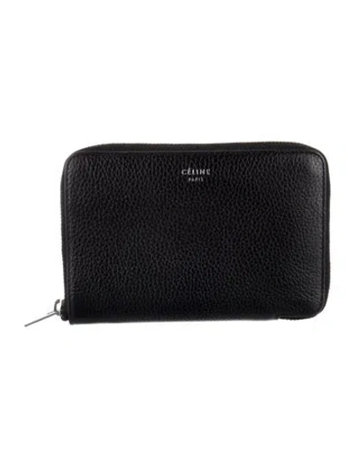 Pre-owned Celine 2018 Leather Wallet In Black