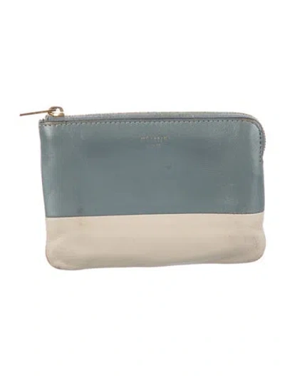 Pre-owned Celine 2018 Leather Wallet In Blue