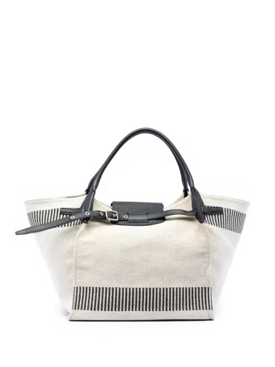 Pre-owned Celine 2018 Medium Canvas Big Satchel In Black