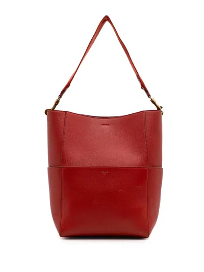 Pre-owned Celine 2018 Medium Leather Seau Sangle Bucket Bag