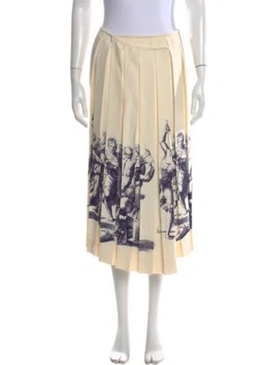 Pre-owned Celine 2018 Midi Length Skirt In Neutral