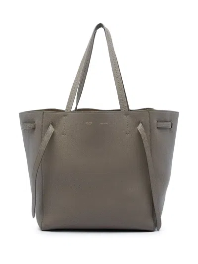 Pre-owned Celine 2018 Small Grained Calfskin Phantom Cabas Tote Bag In Brown