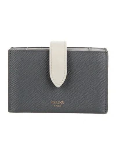 Pre-owned Celine 2019 Accordeon Card Holder Card Holder In Gray