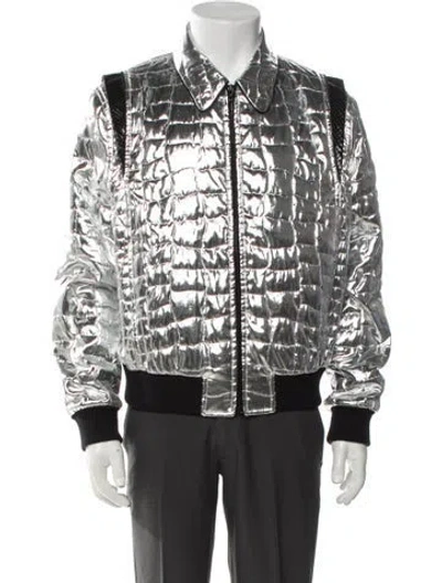 Pre-owned Celine 2019 Colorblock Pattern Moto Jacket W/ Tags