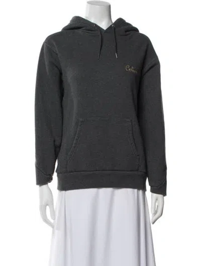 Pre-owned Celine 2019 Crew Neck Hoodie In Gray