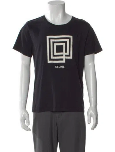 Pre-owned Celine 2019 Graphic Print T-shirt In Black