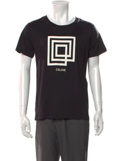 Pre-owned Celine 2019 Graphic Print T-shirt In Black