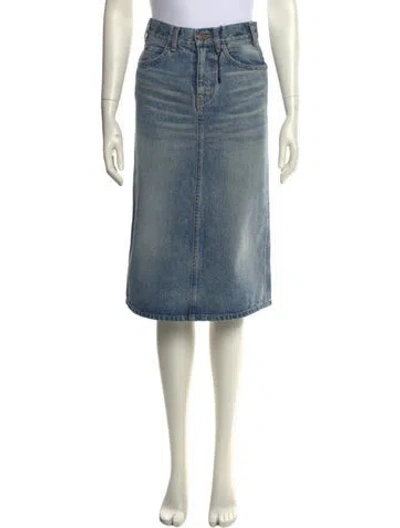 Pre-owned Celine 2019 Knee-length Skirt In Blue