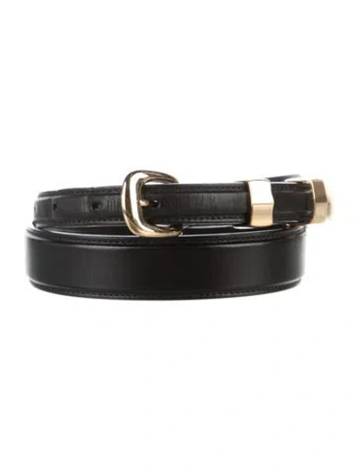 Pre-owned Celine 2019 Leather Belt In Black