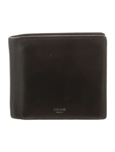 Pre-owned Celine 2019 Leather Bifold Wallet In Black