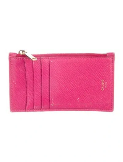 Pre-owned Celine 2019 Leather Wallet In Pink