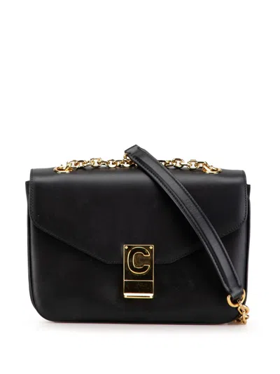 Pre-owned Celine 2019 Medium Leather C Bag Crossbody Bag In Black
