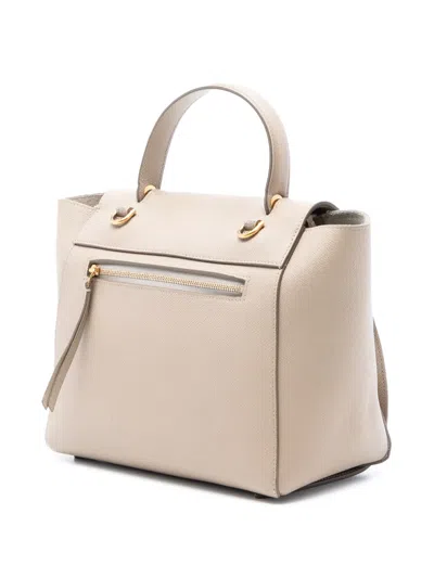 Pre-owned Celine 2019 Micro Grained Calfskin Belt Bag Satchel In Brown