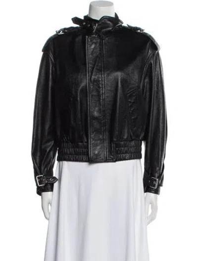Pre-owned Celine 2019 Moto Biker Biker Jacket In Black