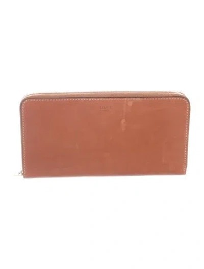 Pre-owned Celine 2019 Multifunction Wallet Continental Wallet In Brown