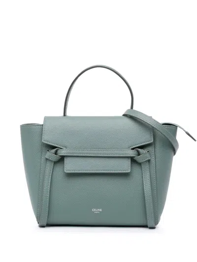 Pre-owned Celine 2019 Nano Grained Calfskin Belt Bag Satchel
