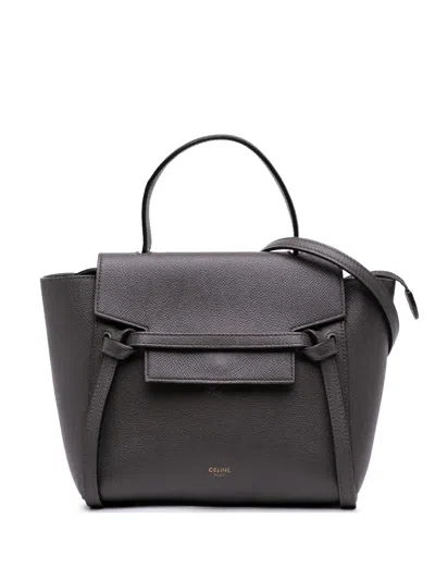 Pre-owned Celine 2019 Nano Grained Calfskin Belt Bag Satchel