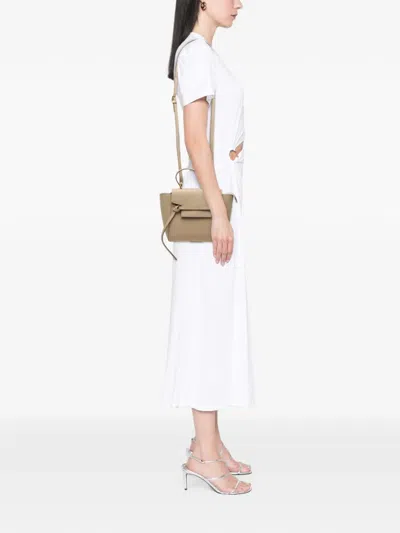Pre-owned Celine 2019 Nano Grained Calfskin Belt Bag Satchel In Neutrals