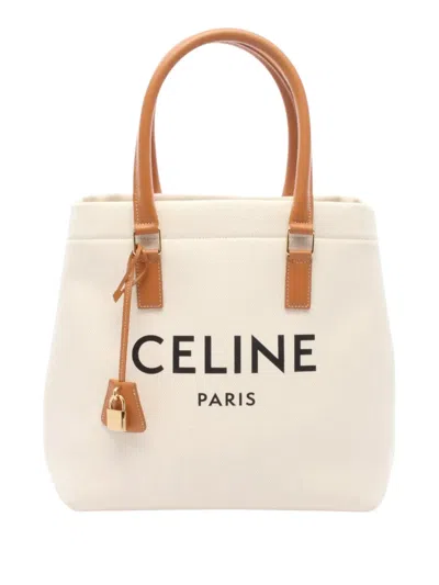 Pre-owned Celine 2019 New Horizontal Cabas Tote Bag In White