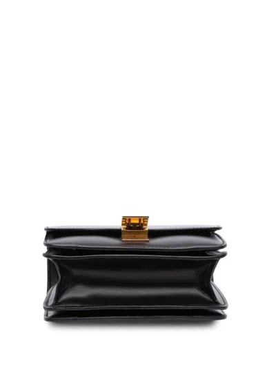 Pre-owned Celine 2019 Small Calfskin Classic Box Crossbody Bag In Black