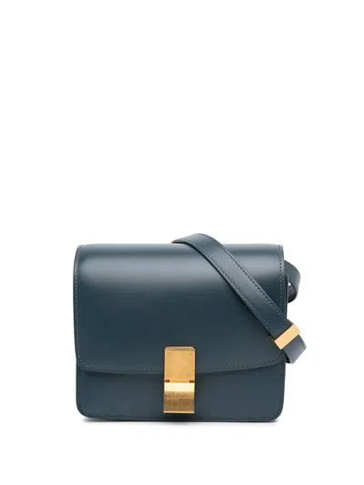 Pre-owned Celine 2019 Small Calfskin Classic Box Crossbody Bag In Green