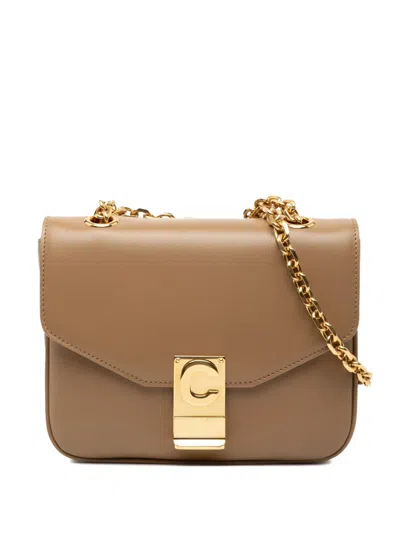 Pre-owned Celine 2019 Small Leather C Bag Crossbody Bag In Brown
