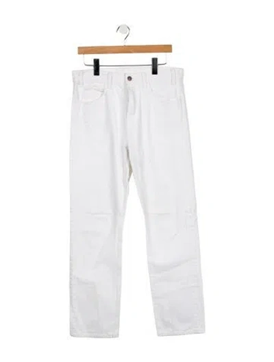 Pre-owned Celine 2019 Straight Leg Jeans In White